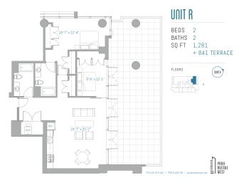 2 beds, 2 baths, 1,281 sqft, $3,953