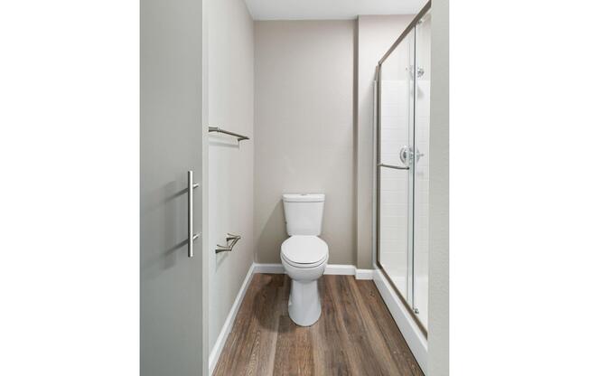 a view of a restroom