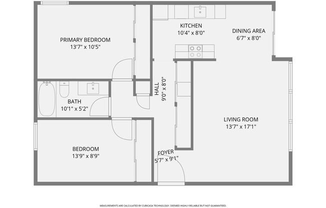 2 beds, 1 bath, 900 sqft, $2,150, Unit Apt. 101