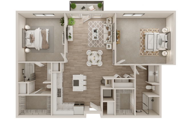 2 beds, 2 baths, 1,260 sqft, $2,439