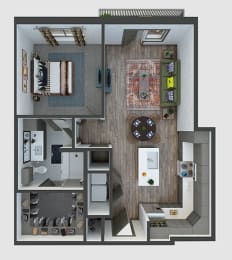 1 bed, 1 bath, 770 sqft, $1,874