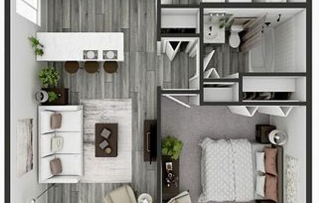 1 bed, 1 bath, 634 sqft, $954, Unit 1833 WC