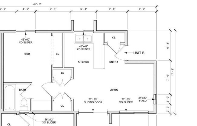 1 bed, 1 bath, 750 sqft, $2,350