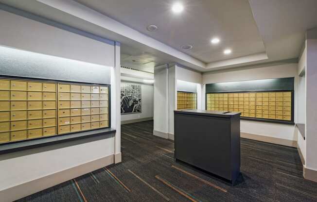 Post boxes  at Lenox Club, Virginia, 22202