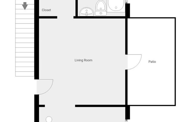 Studio, 1 bath, 500 sqft, $1,350, Unit 869-2