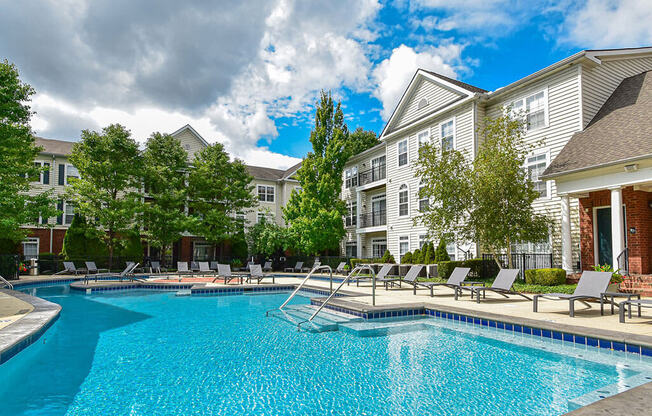 Invigorating Swimming Pool at Central Park Apartments in Worthington, Columbus, OH