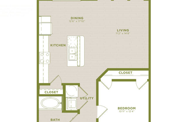 1 bed, 1 bath, 721 sqft, $1,672