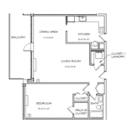 1 bed, 1 bath, 881 sqft, $1,849
