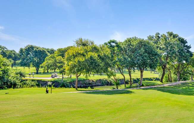 Golf course views at Turnberry Isle Apartments in Dallas, TX offers 1,2 and 3 Bedroom Apartment Homes.