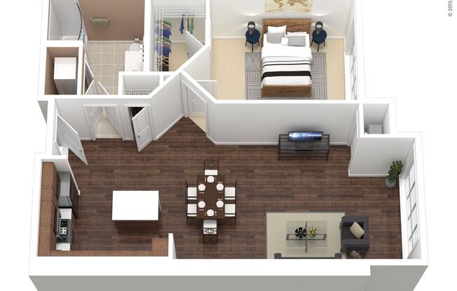 1 bed, 1 bath, 953 sqft, $3,795, Unit 1952