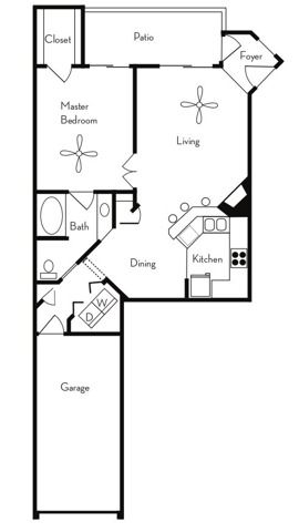 1 bed, 1 bath, 787 sqft, $1,770