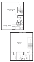 1 bed, 1 bath, 906 sqft, $860