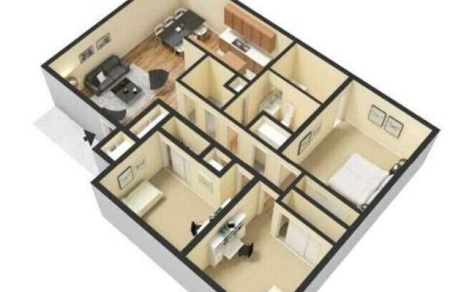3 beds, 1.5 baths, 1,100 sqft, $1,275, Unit X12