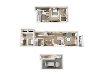 2 beds, 2 baths, 1,335 sqft, $2,949