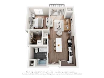 1 bed, 1 bath, 694 sqft, $1,478