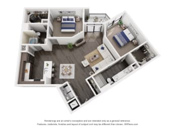 2 beds, 2 baths, 1,316 sqft, $3,068