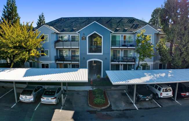 front of building exterior Aloha Oregon Quatama Village Apartments 