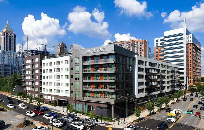 View of Apartment Complex Against Skyline