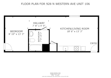 Studio, 1 bath, 472 sqft, $1,745