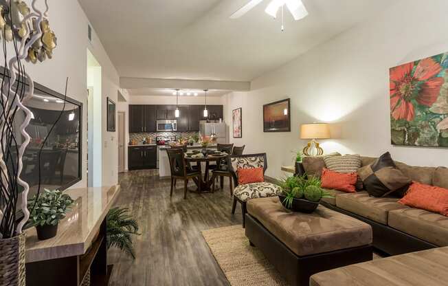 Living Room at Orchid Run Apartments in Naples, FL