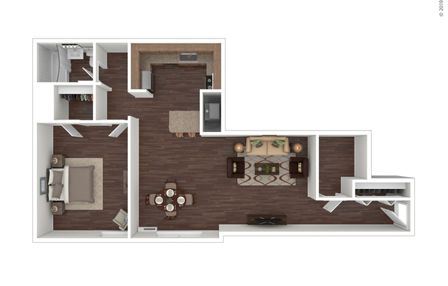 1 bed, 1 bath, 816 sqft, $1,910