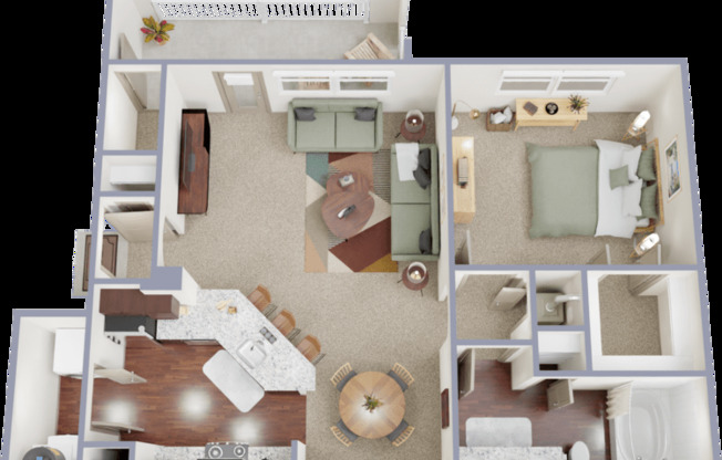 1 bed, 1 bath, 783 sqft, $1,405