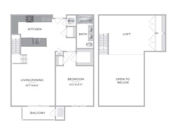 1 bed, 2 baths, 1,265 sqft, $2,709