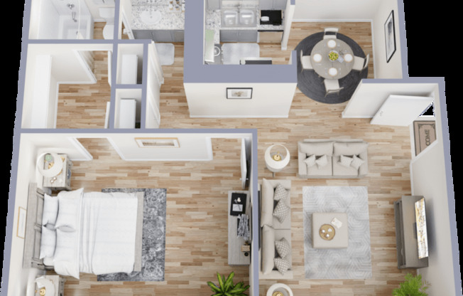 1 bed, 1 bath, 800 sqft, $1,265