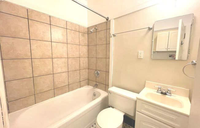 Studio, 1 bath, $695