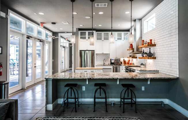 resident clubhouse in luxury austin apartment