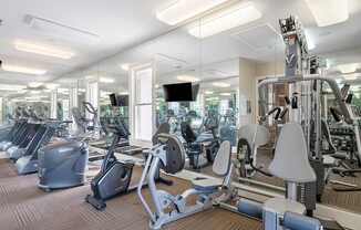 Gym at Reflections of Island Park Apartments, Shreveport, LA, 71105