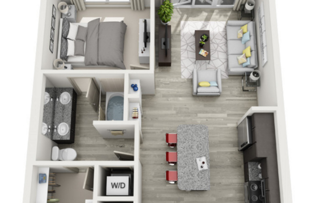 1 bed, 1 bath, 750 sqft, $1,779