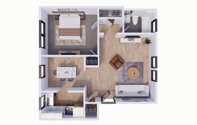 1 bed, 1 bath, 607 sqft, $1,395, Unit 4107A2