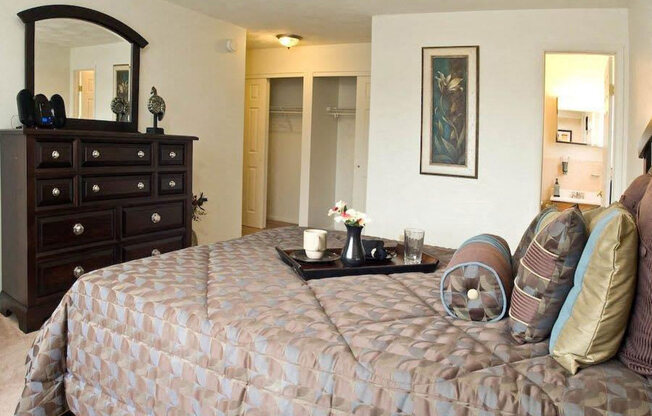 Comfortable Bedroom at Winton Village Apartments, Rochester, NY, 14623