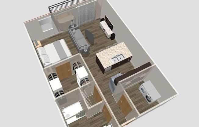 Studio, 1 bath, 563 sqft, $1,535, Unit 104-304