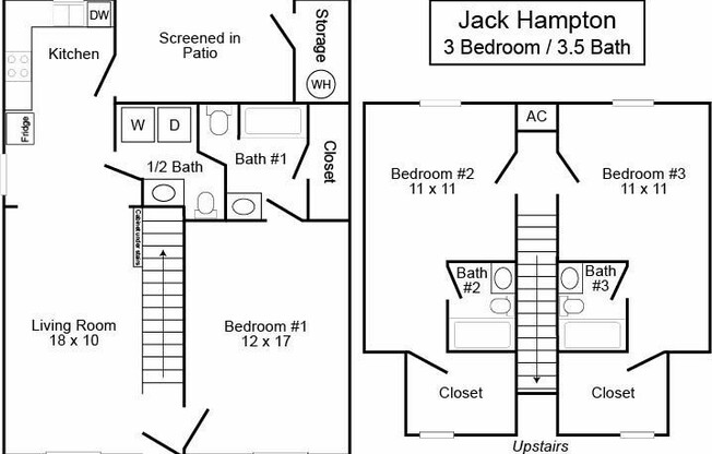 3 beds, 3.5 baths, 1,357 sqft, $1,350, Unit 389