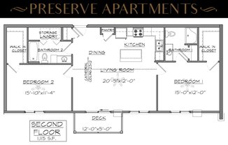 2 beds, 2 baths, 1,115 sqft, $1,499.99, Unit 1110-08