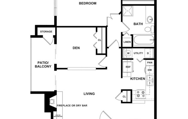 2 beds, 1 bath, 920 sqft, $1,190