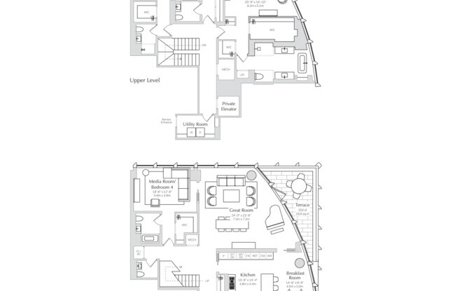 4 beds, 4.5 baths, 4,148 sqft, $60,000, Unit 7302