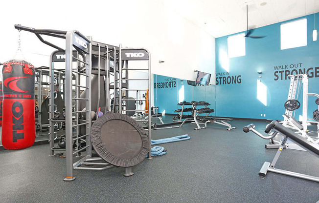 Fitness Center with Weight Equipment Bella Vista at Hilltop Apartments for rent in Richmond CA 94806