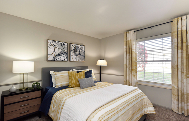 Experience the tranquility and comfort of this beautifully designed bedroom.