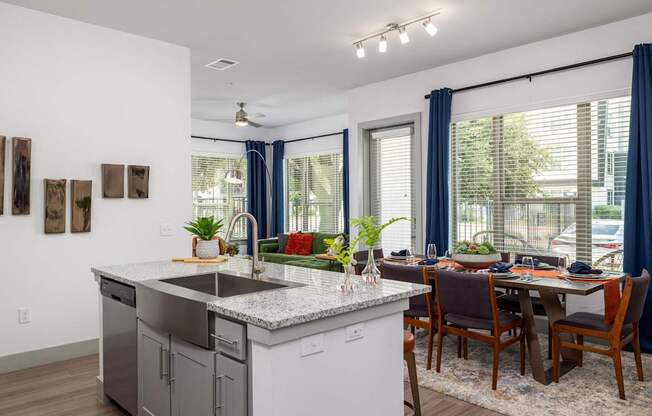 High-End Kitchen with Granite Counters and Stainless Steel Appliances