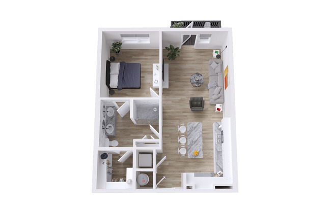 1 bed, 1 bath, 832 sqft, $1,663