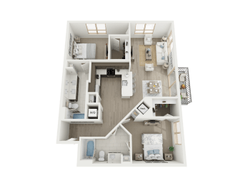 2 beds, 2 baths, 1,223 sqft, $3,095