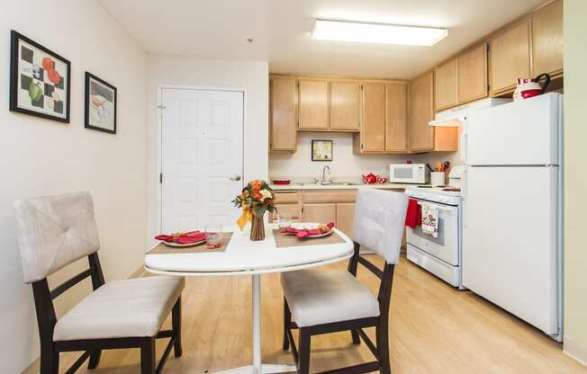 Kitchen at Valley View Senior Villas in Garden Grove, CA.