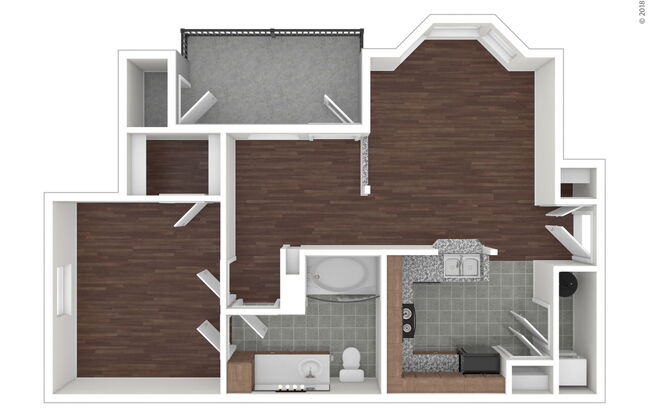 1 bed, 1 bath, 699 sqft, $1,140