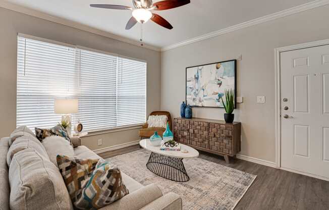 Modern Living Room at The Brazos, Dallas, TX