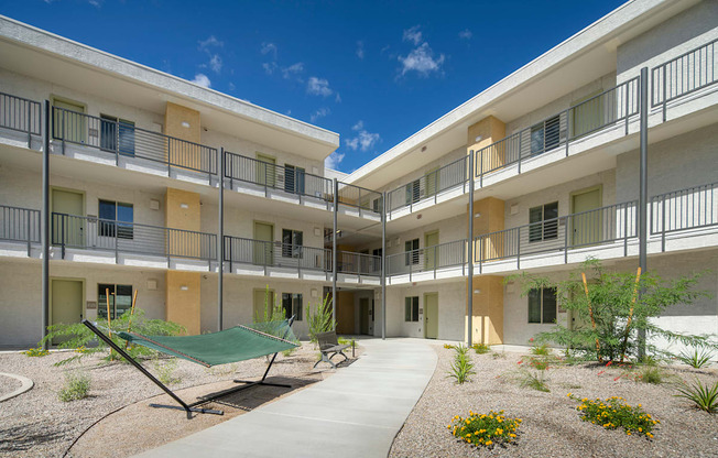 Hammock Walkway at Cabana Bridges Apartments in Tucson Arizona