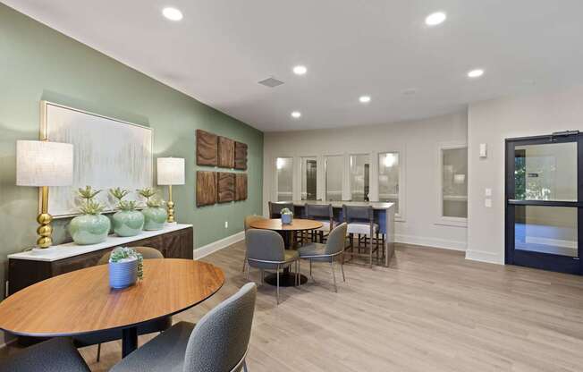 Flatiron West Trade Apartments leasing office community room