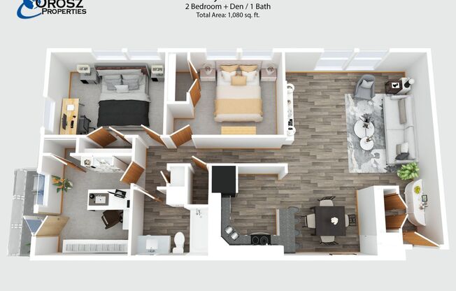 3 beds, 1.5 baths, 1,080 sqft, $2,150, Unit 22A